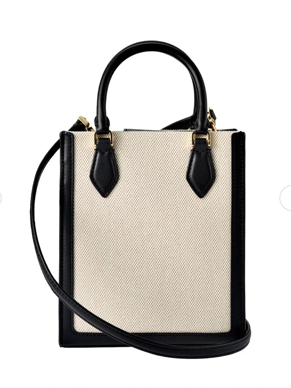 kate spade Cream and Black Mini Tote Crossbody